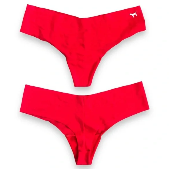 Bundle of Three (3) VS PINK No-Show Panties Size Medium - Picture 3 of 5